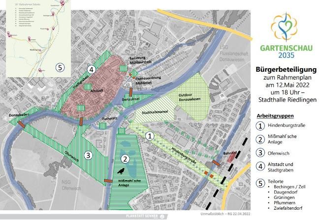 Stadtplan Maßnahmen Gartenschau